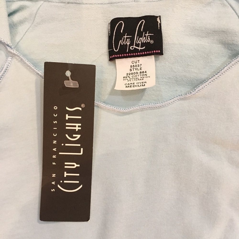 City Lights San Francisco Hooded Long Sleeve Crop - Picture 4 of 5